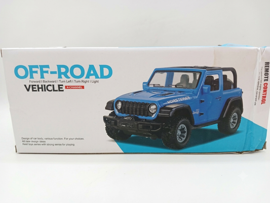 4-Channel Remote Control Off-Road Jeep – RC Car with Lights & Forward/Reverse Drive