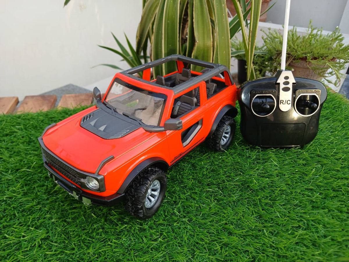 4-Channel Remote Control Off-Road Jeep – RC Car with Lights & Forward/Reverse Drive