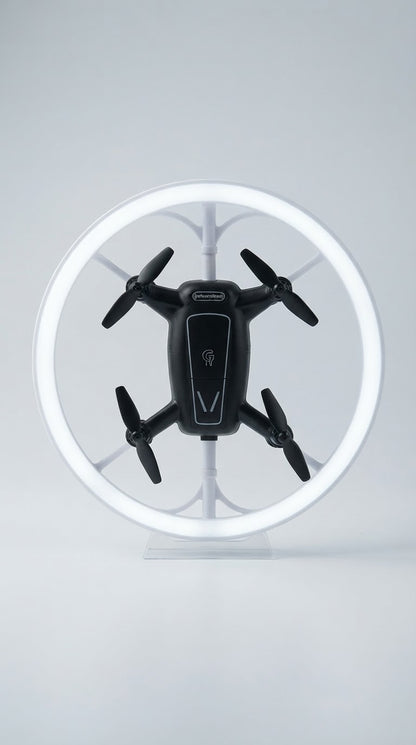 Rotating Drone with Multicolor LED Lights – Remote Control Flying Toy.