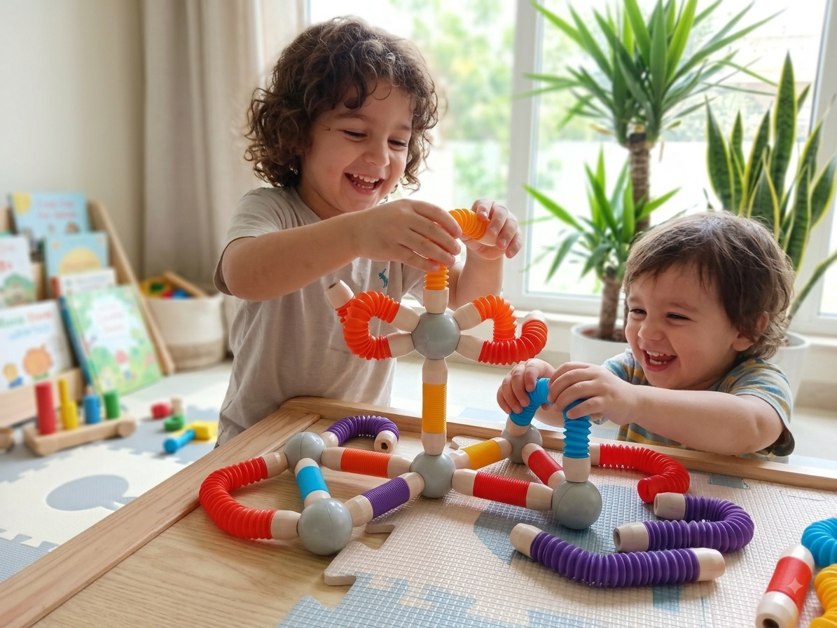 Flexible Magnet Tube Blocks – 25 Piece Set