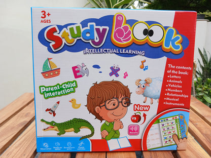 Study Book – Interactive Educational Learning Book for Kids 3+