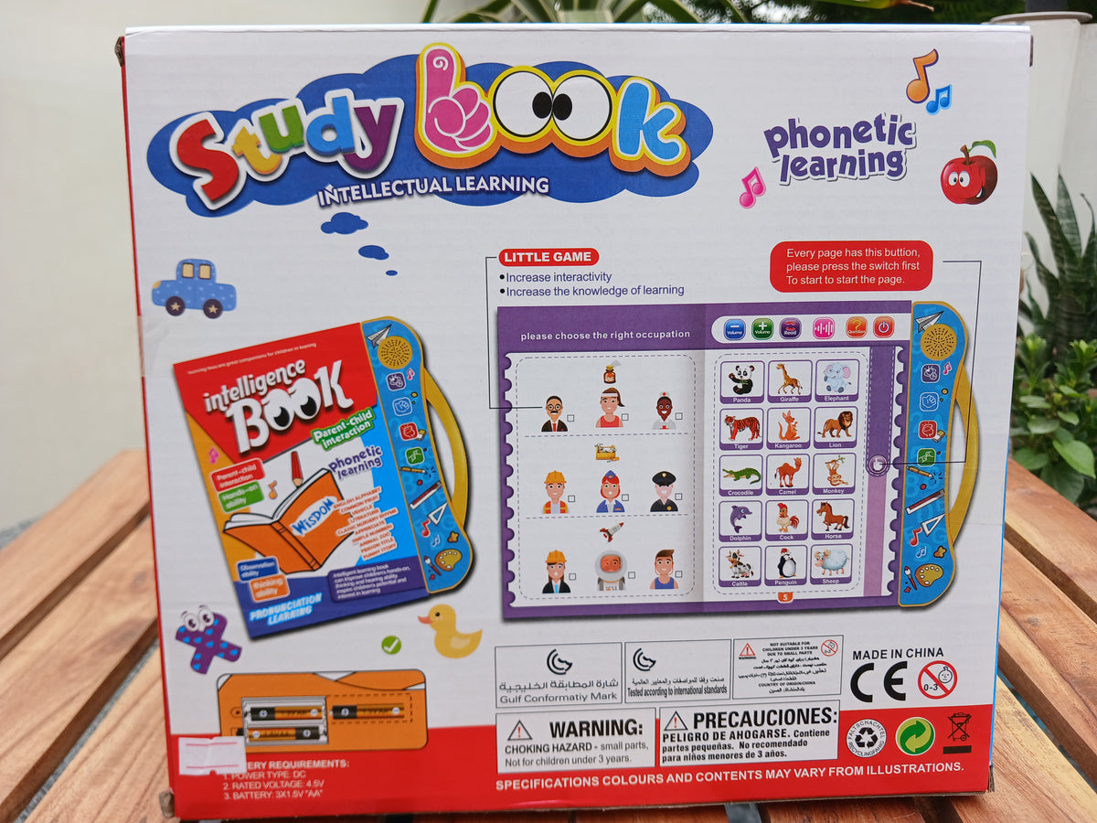 Study Book – Interactive Educational Learning Book for Kids 3+