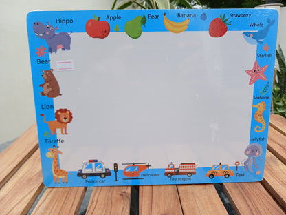 Wooden Animals & Numbers Puzzle Board 2 in 1