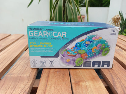 Bring fun, lights, music, and moving gears together with this exciting Gear Car!