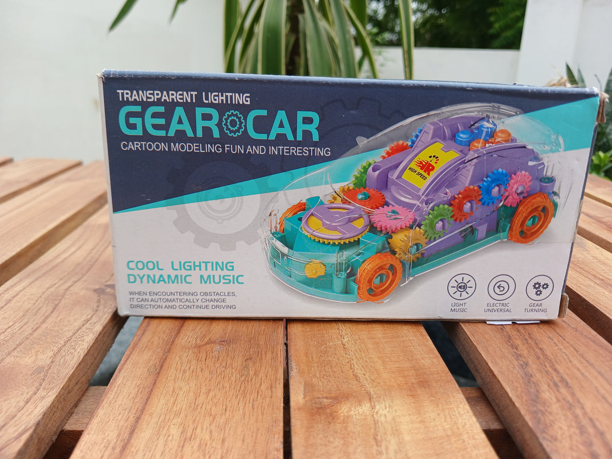 Bring fun, lights, music, and moving gears together with this exciting Gear Car!