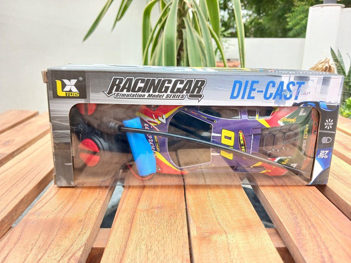 Remote Control Racing Car – Die-Cast Simulation Model with color full Lights.