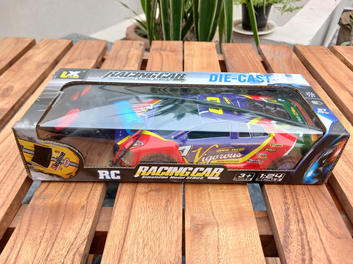Remote Control Racing Car – Die-Cast Simulation Model with color full Lights.