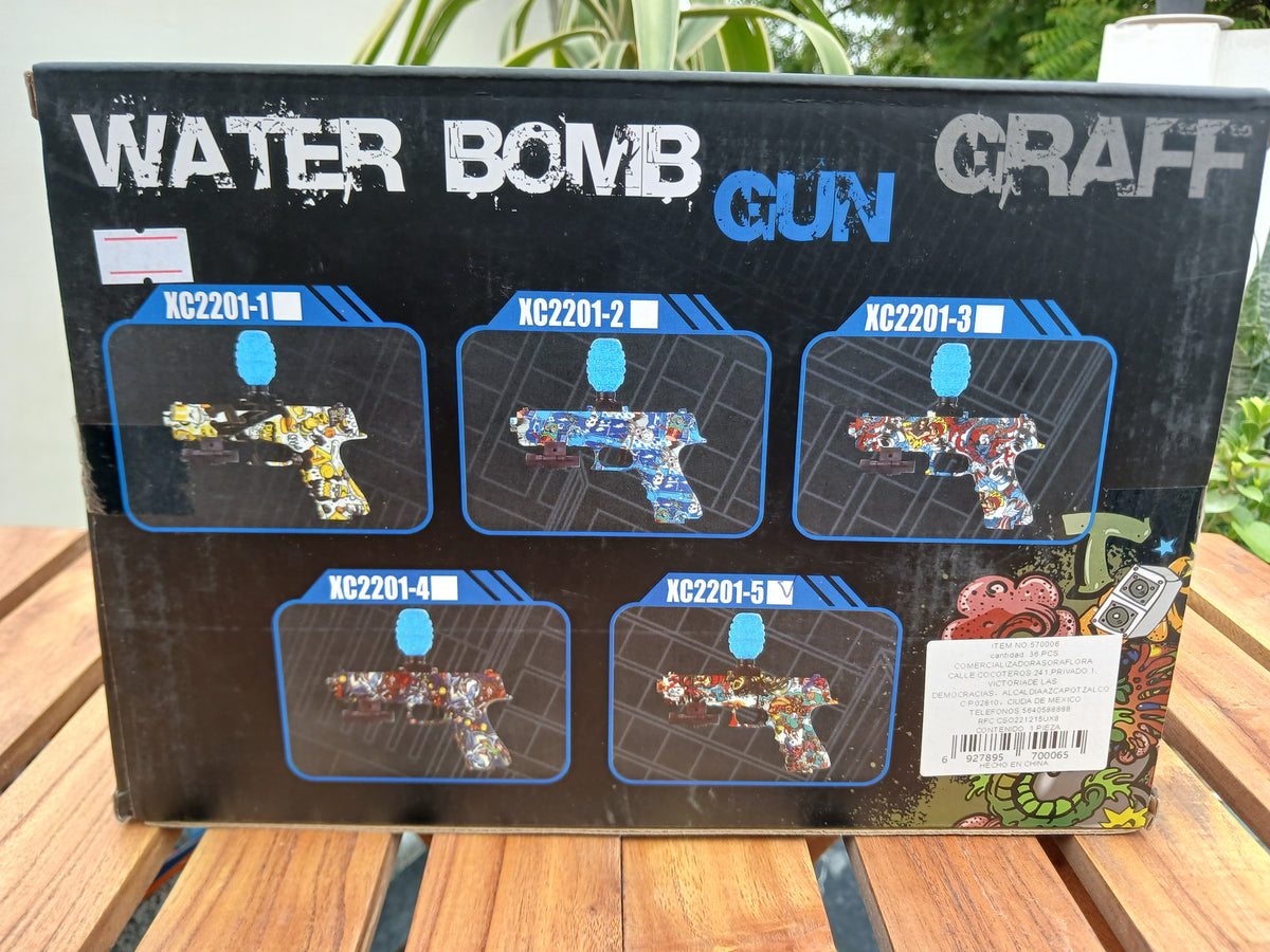 Graff Graffiti Water Bomb Gel Blaster Toy Gun (7-8mm)