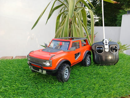 4-Channel Remote Control Off-Road Jeep – RC Car with Lights & Forward/Reverse Drive