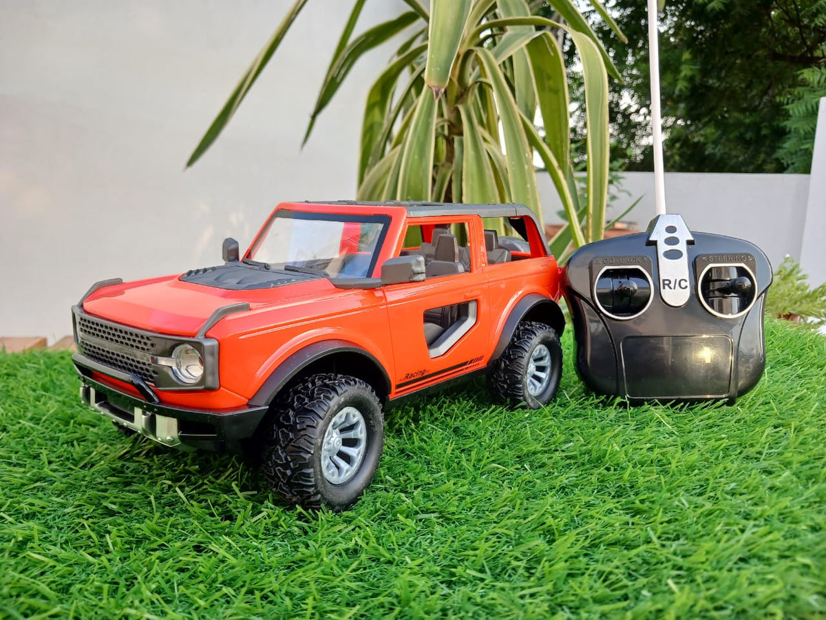4-Channel Remote Control Off-Road Jeep – RC Car with Lights & Forward/Reverse Drive