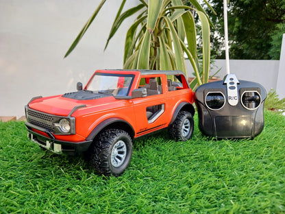 4-Channel Remote Control Off-Road Jeep – RC Car with Lights & Forward/Reverse Drive