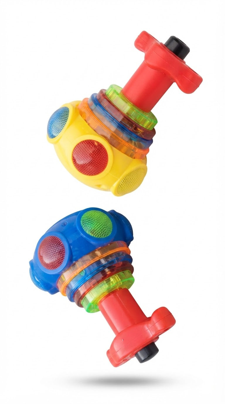 Light & Music Spinning Hammer Toy – Colorful Interactive Musical Hammer for Kids 3+